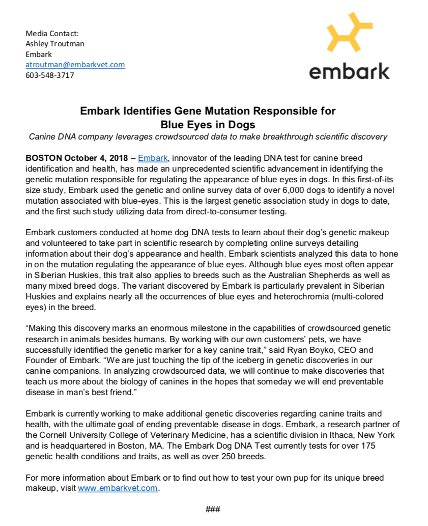 embark blue eyes discovery